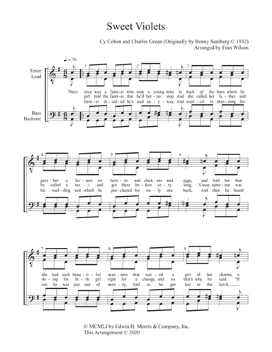 Sweet Violets (arr. Fran Wilson)