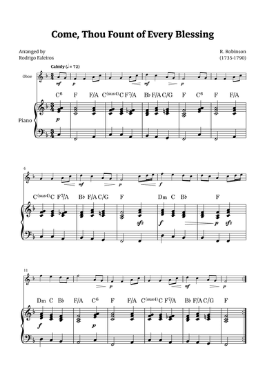 Come Thou Fount of Every Blessing (arr. Rodrigo Faleiros)