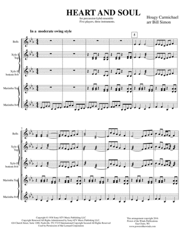 Heart And Soul (arr. Bill Simon)
