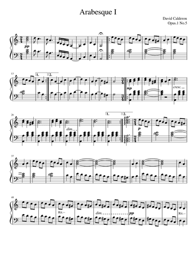 Arabesque No.1    Opus.1 No.3