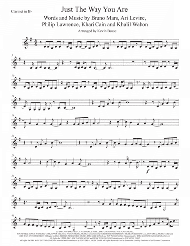 Just The Way You Are (arr. Kevin Busse)