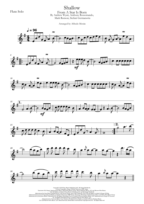 Shallow (arr. Alfredo Morán)