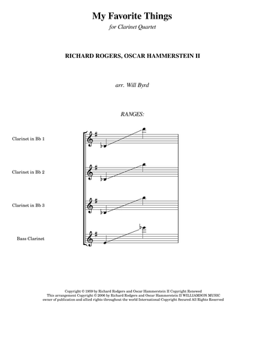 My Favorite Things (arr. Will Byrd)