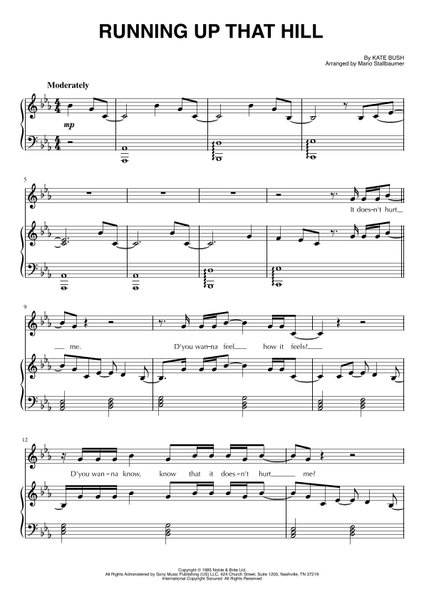 Running Up That Hill (arr. Mario Stallbaumer)