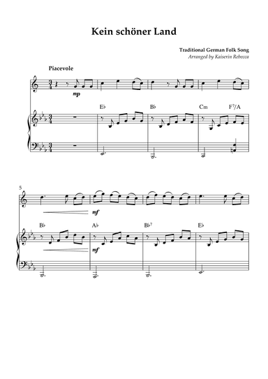 Kein schöner Land (arr. Kaiserin Rebecca)