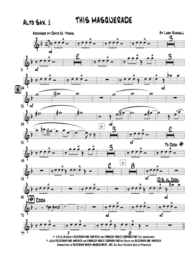 This Masquerade (arr. David W. Young)