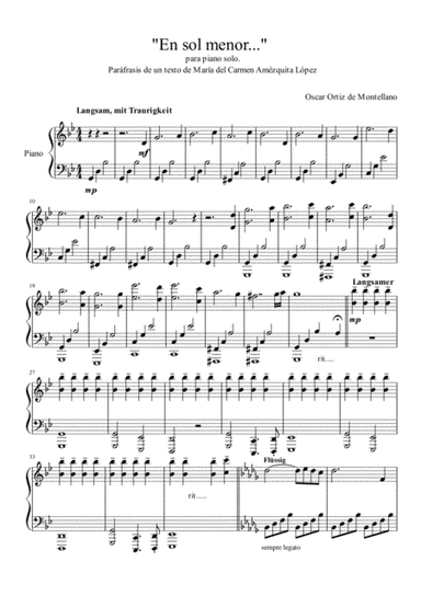 En sol menor... (In G minor...)