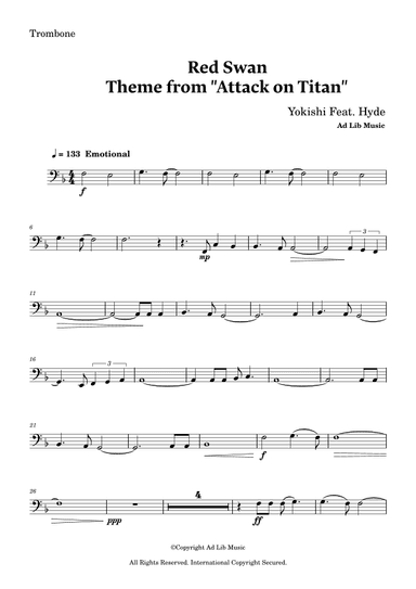Red Swan (arr. Charles Lam)