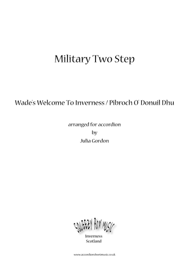 Military Two Step (Wade's Welcome To Inverness / Pibroch O' Donuil Dhu) (arr. Julia Gordon)