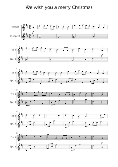 We Wish You a Merry Christmas - Trumpet Duet (arr. Ygor Nunes)