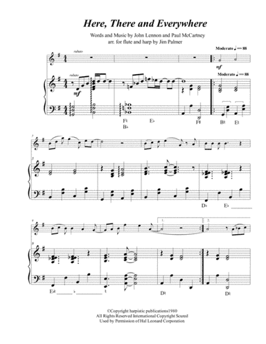 Here, There And Everywhere (arr. Jim Palmer)