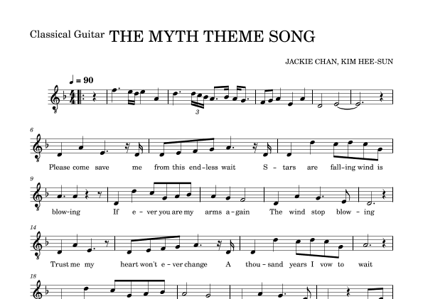 THE MYTH THEME SONG (arr. NPB)