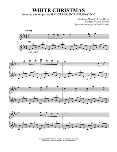 White Christmas (arr. Mark Phillips)