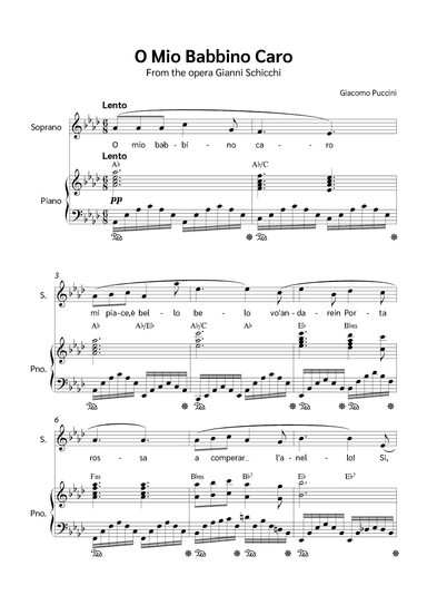 O Mio Babbino Caro (arr. Jackson Spindler)