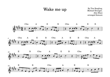 Wake Me Up (arr. Lkmusic)