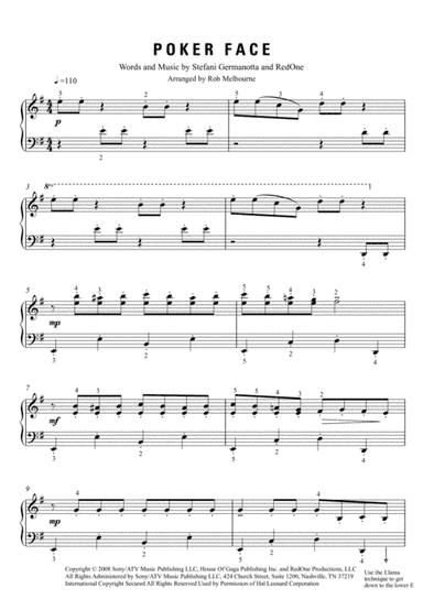 Poker Face (arr. RMel)