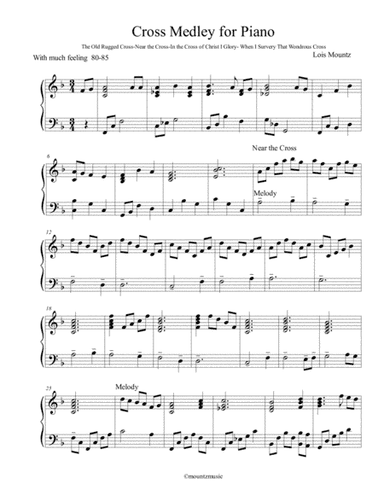 Songs of the Cross Medley for piano (arr. Lois Mountz)