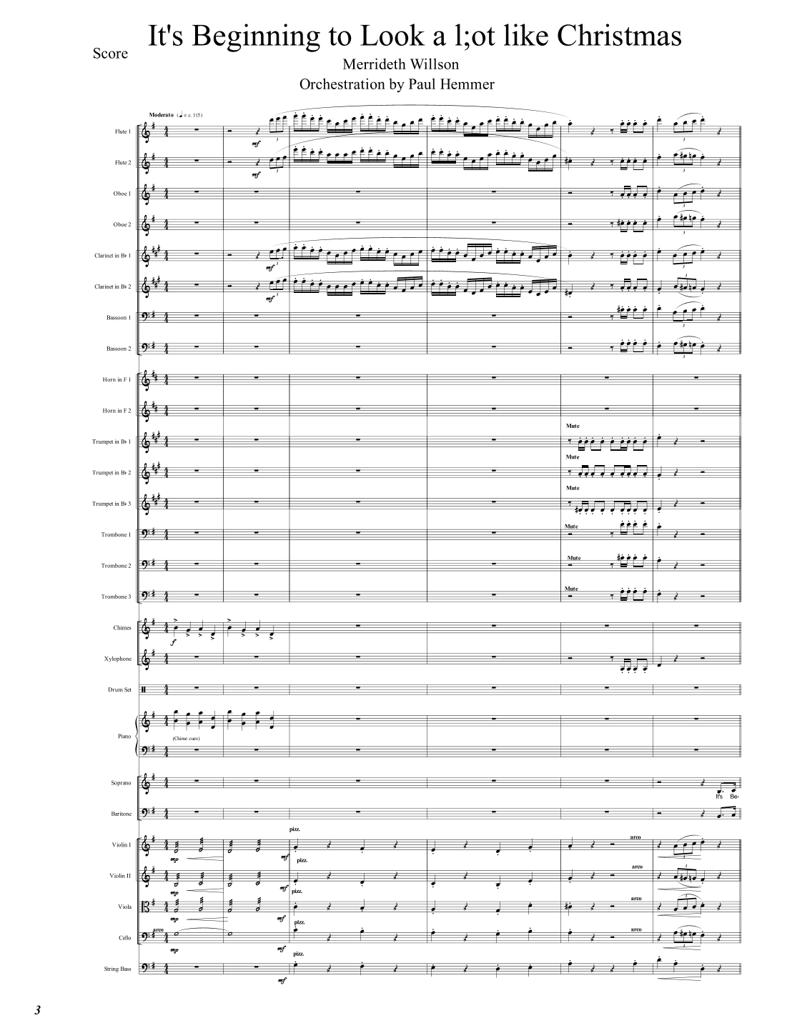 It's Beginning To Look Like Christmas (arr. Paul Hemmer)