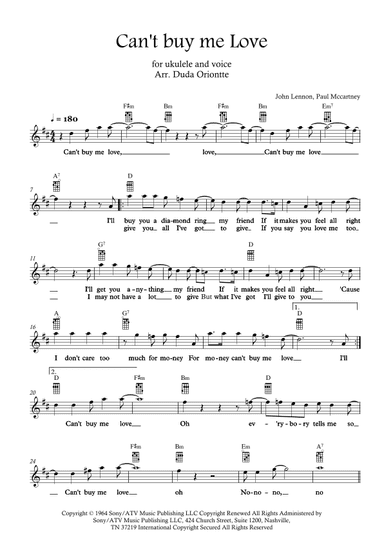 Can't Buy Me Love (arr. Duda Oriontte)
