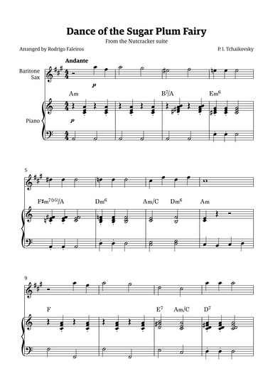 Sugar Plum Fairy theme (arr. Rodrigo Faleiros)