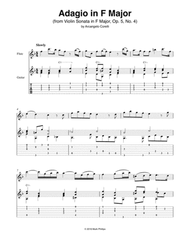 Adagio in F Major (from Violin Sonata in F Major, Op. 5, No. 4) (arr. Mark Phillips)