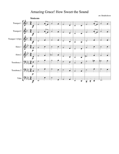 Amazing Grace!  How Sweet the Sound (arr. Robert Hendrickson)