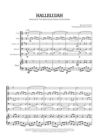 Hallelujah (arr. Benzaiten Editions)
