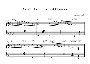 September 3 - Wilted Flowers