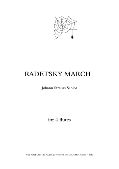 RADETSKY MARCH for 4 flutes - JOHANN STRAUSS (arr. WEB-ARTS Digital Music)