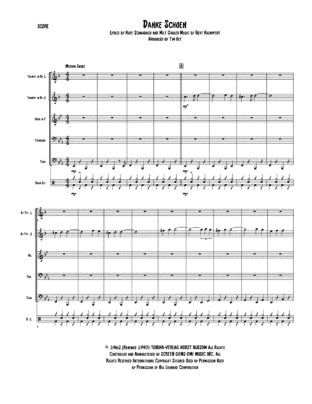 Danke Schoen (arr. Tim Olt)