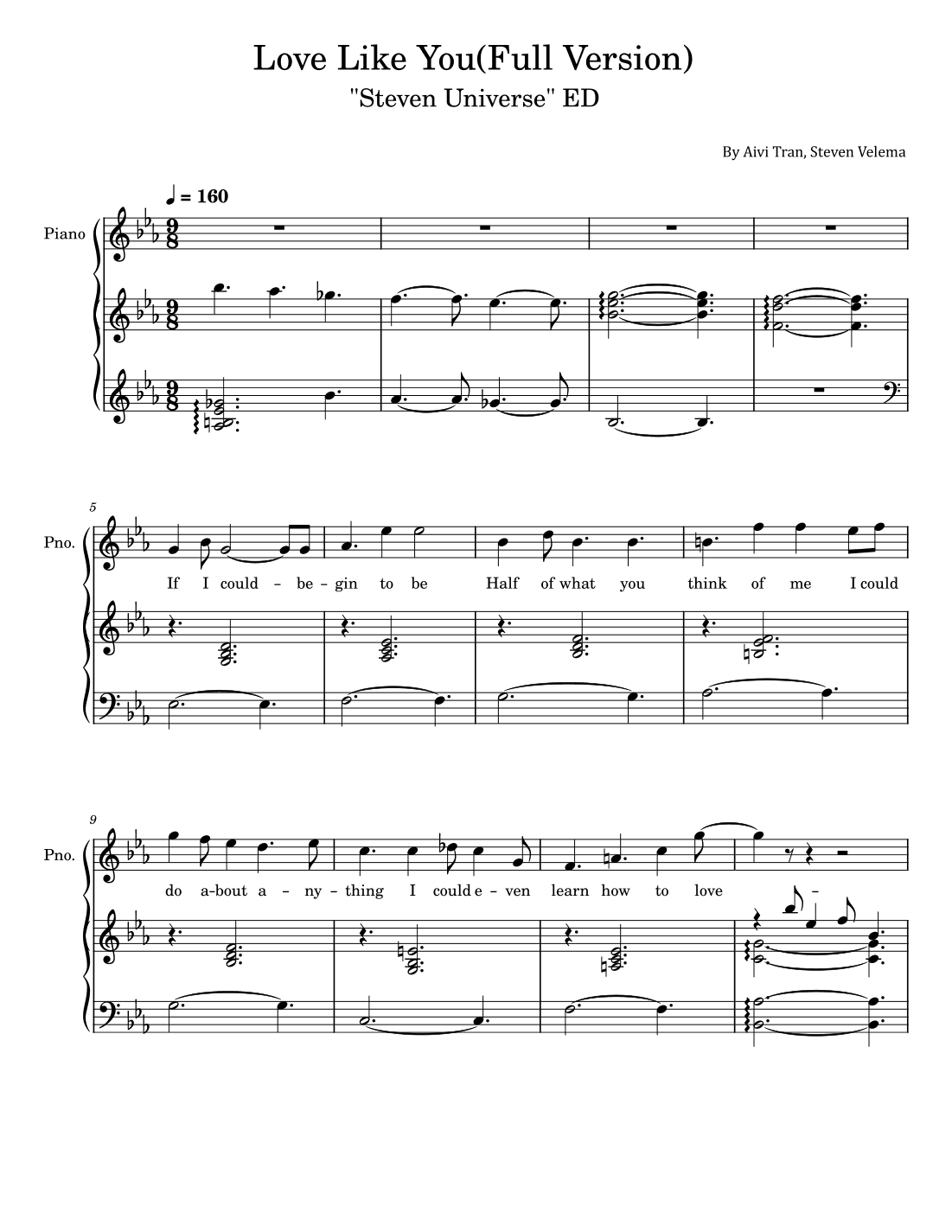 Love Like You (end Credits) (arr. poon)