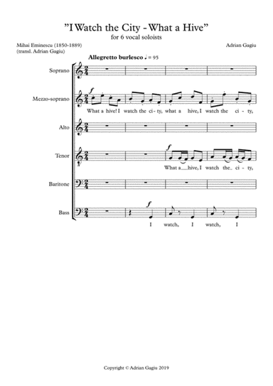 "I Watch the City - What A Hive", op. 46 no. 4e