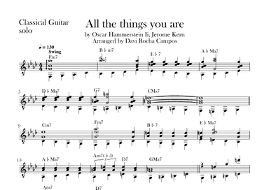 All The Things You Are (arr. Davi Rocha Campos)