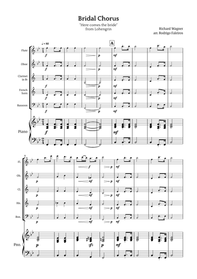 Bridal Chorus (Here Comes The Bride) (arr. Rodrigo Faleiros)