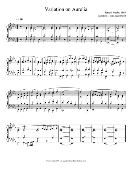 Variation on Aurelia (arr. Tinus Badenhorst)