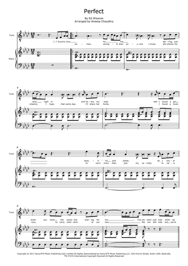 Perfect (arr. Aneesa Chaudhry)