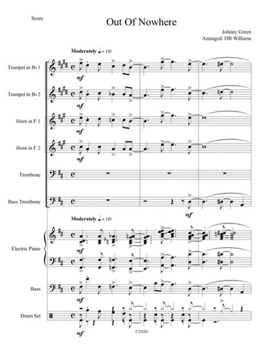 Out Of Nowhere (arr. DB Williams)