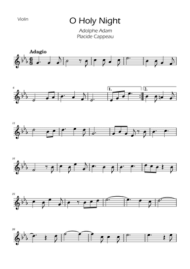 O Holy Night - Violin Solo (arr. Ygor Nunes)