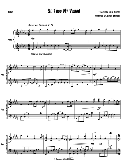 Be Thou My Vision (arr. Justin Hageman)