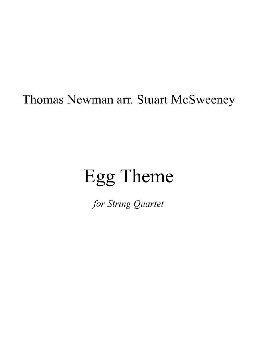 Nemo Egg (main Title) (arr. Stuart McSweeney)