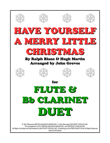 Have Yourself A Merry Little Christmas (arr. John Groves)