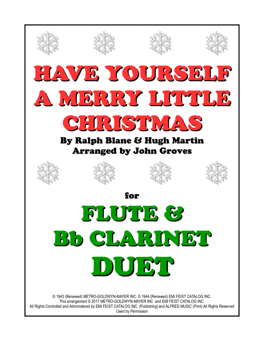 Have Yourself A Merry Little Christmas (arr. John Groves)