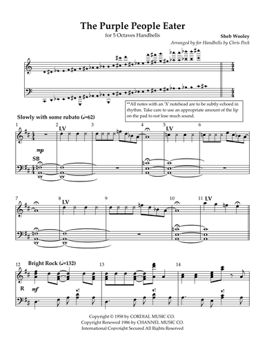 Purple People Eater(tm) - Score Only (arr. Chris Peck)
