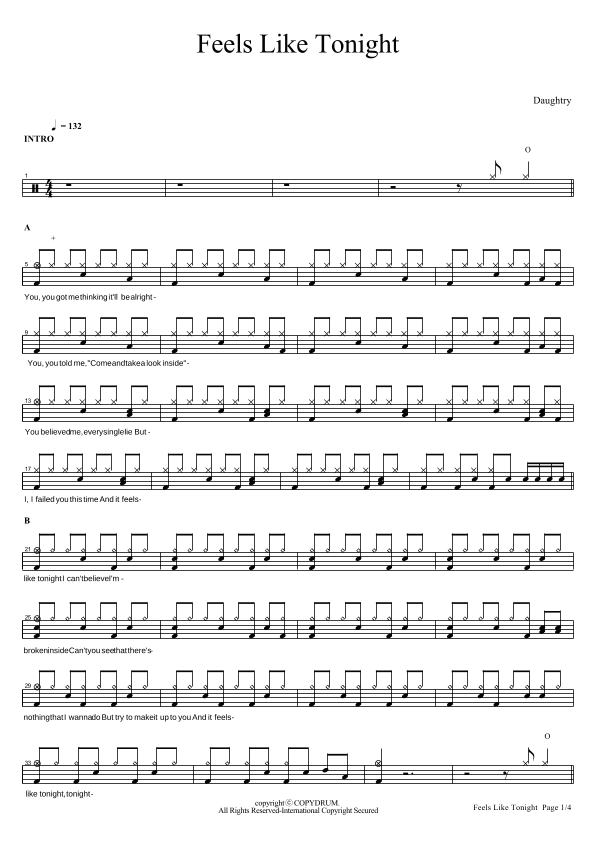 Feels Like Tonight (arr. COPYDRUM)
