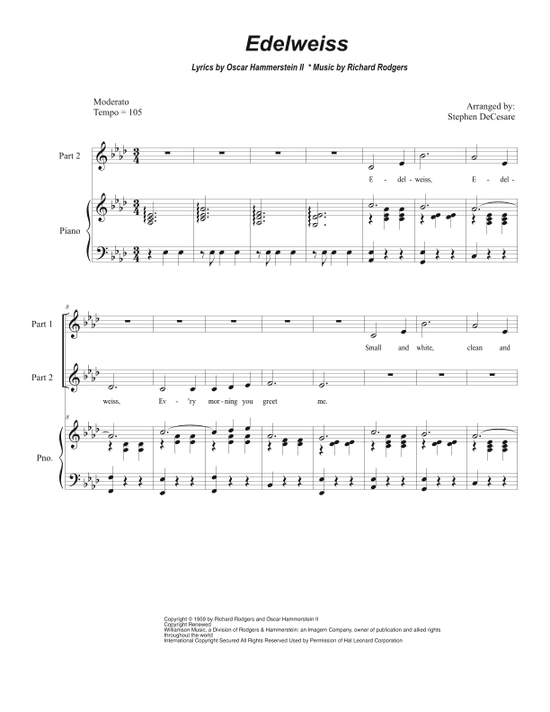 Edelweiss (arr. Stephen DeCesare)