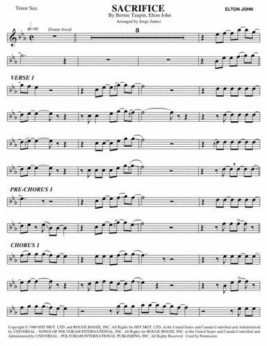 Sacrifice (arr. Jorge Juárez)