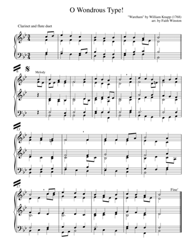 O Wondrous Type! (arr. Faith Winston)