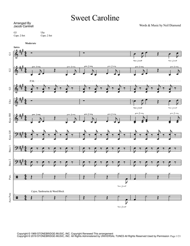 Sweet Caroline (arr. Jake Cantrell)