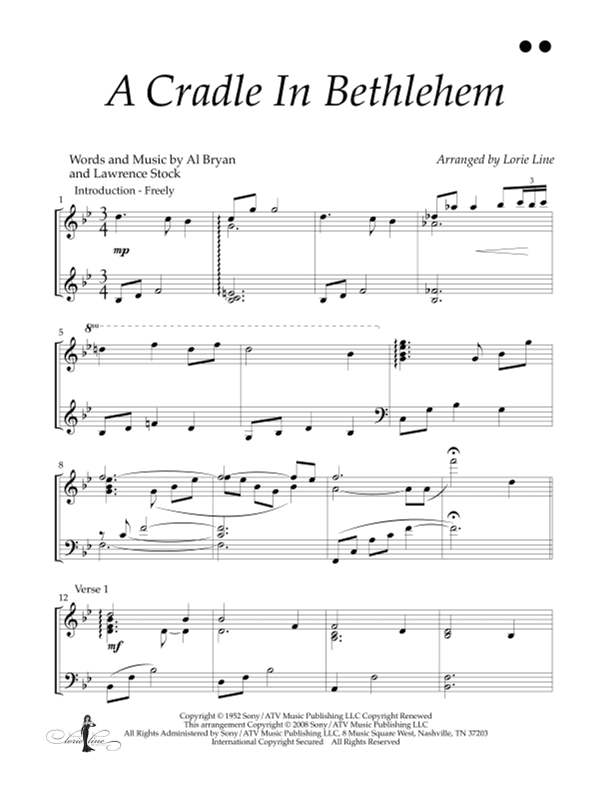 A Cradle In Bethlehem (arr. Lorie Line)