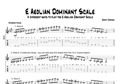 E Aeolian Dominant Scale (4 Ways to Play)